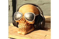 White Label CRAZY HEADS Cool Skull Totenkopf mit Sonnenbrille